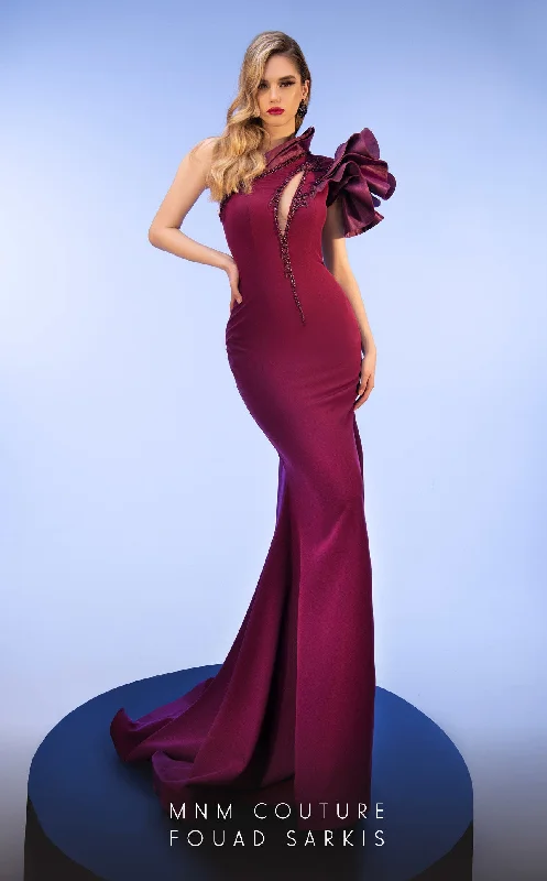 MNM Couture 2736A Beaded Mermaid Long Formal Evening Dress