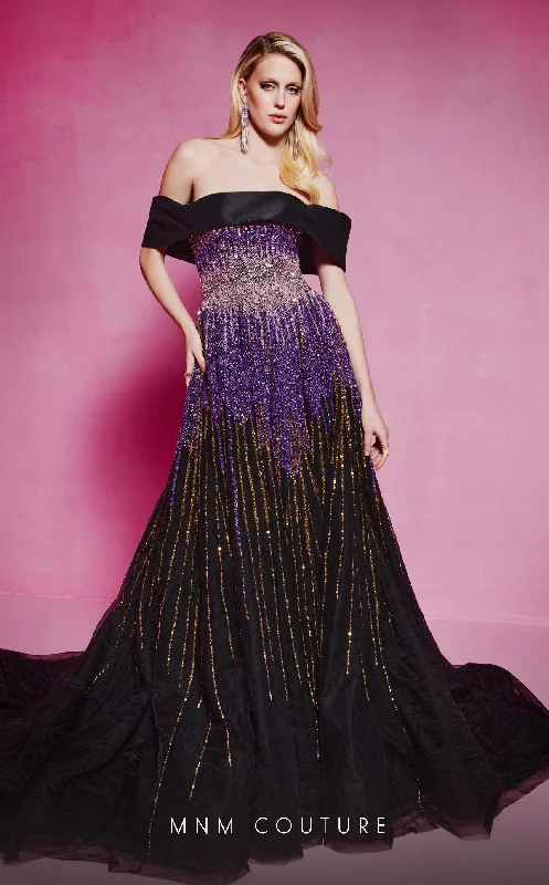 MNM Couture B1009 Prom Ball Gown Sequin Long Formal Dress