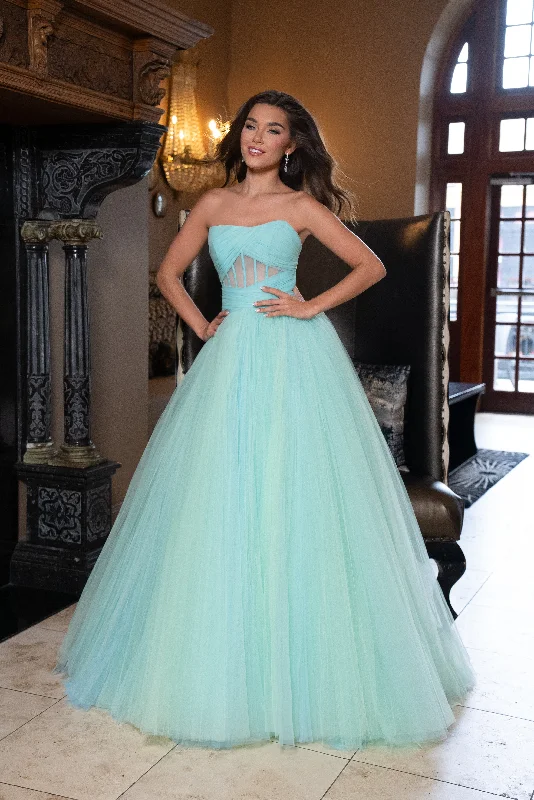 Rachel Allan 70761 Long Ball Gown Formal Pleated Prom Dress