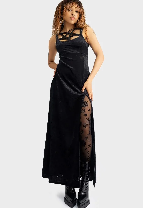 Killstar - Coma Star Maxi Black - Dress