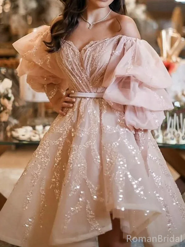 Elegant Off-shoulder Sleeveless A-line Tulle Short Homecoming Dresses For Party Online, HD01015 Elegant Off-shoulder Sleeveless A-line Tulle Short Homecoming Dresses For Party Online, HD01015