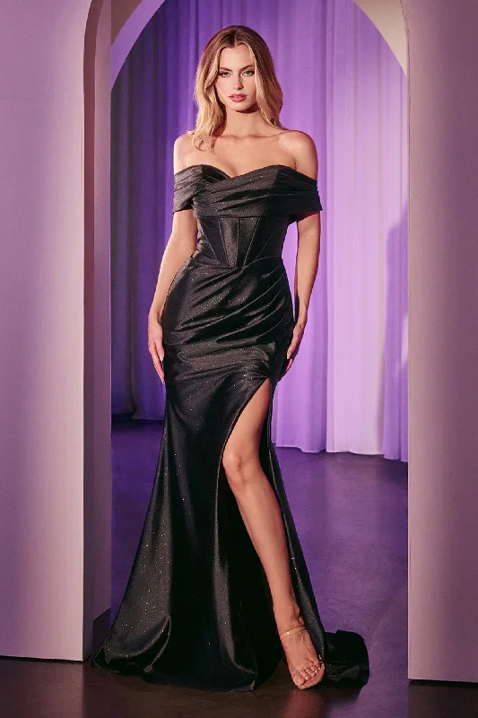 Cinderella Divine KV1115 Prom Long Glitter Formal Corset Dress