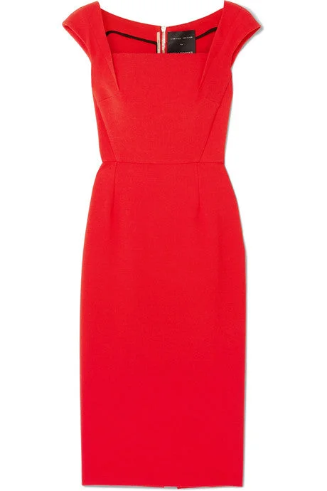 Maltock stretch-crepe dress