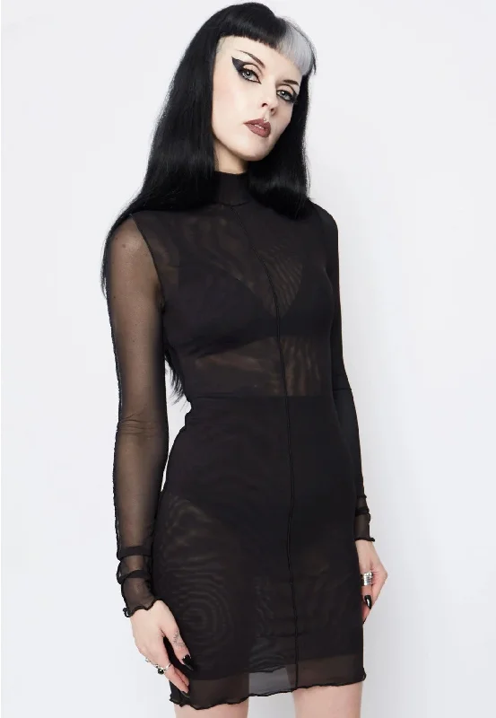 Mary Wyatt - Gemini High Neck Mesh - Dress
