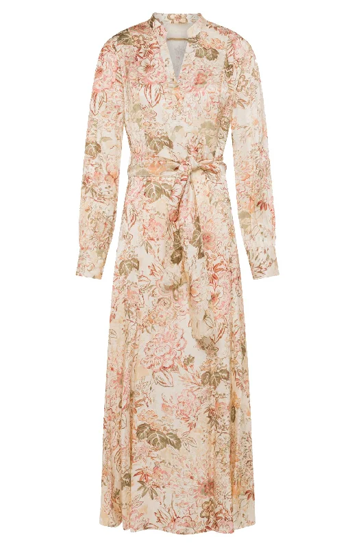 Momoni Miwa Ladies Long dress in printed jacquard viscose Tunics Occasion special