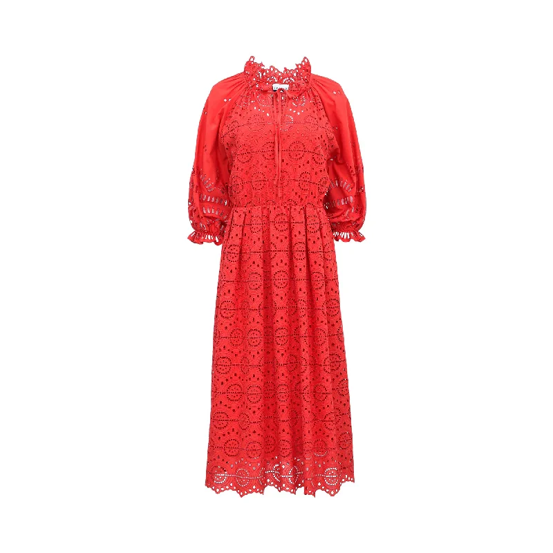 Sfizio Women's Red Set Long Dress Tunics New arrival