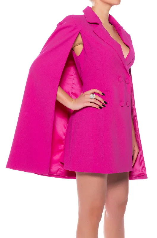 A LA MODE MINI BLAZER DRESS Plus Size Women's Coat