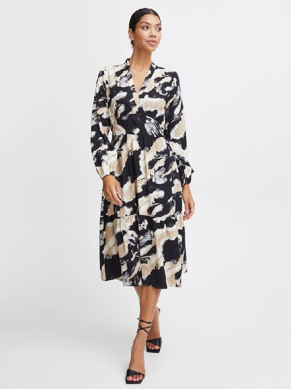 B Young ByIhamma Long Dress Birch Tunics Summer linen