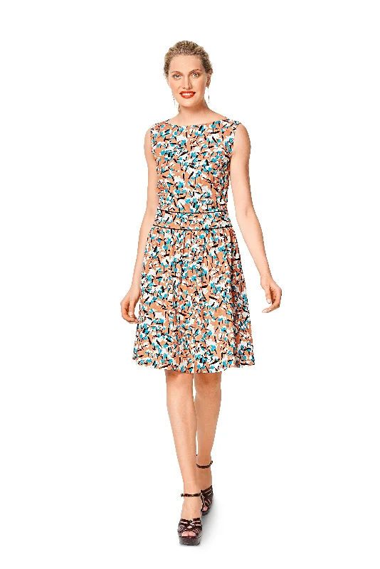 BD6339 Dresses with waistband sewing pattern Tunics Brand named