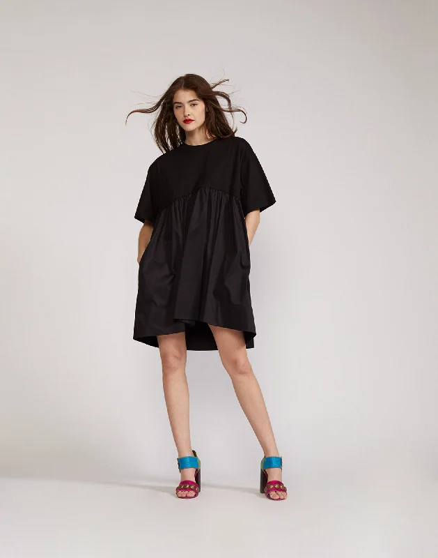 Bree Combo T-Shirt Dress Elasticated Padded Insulated