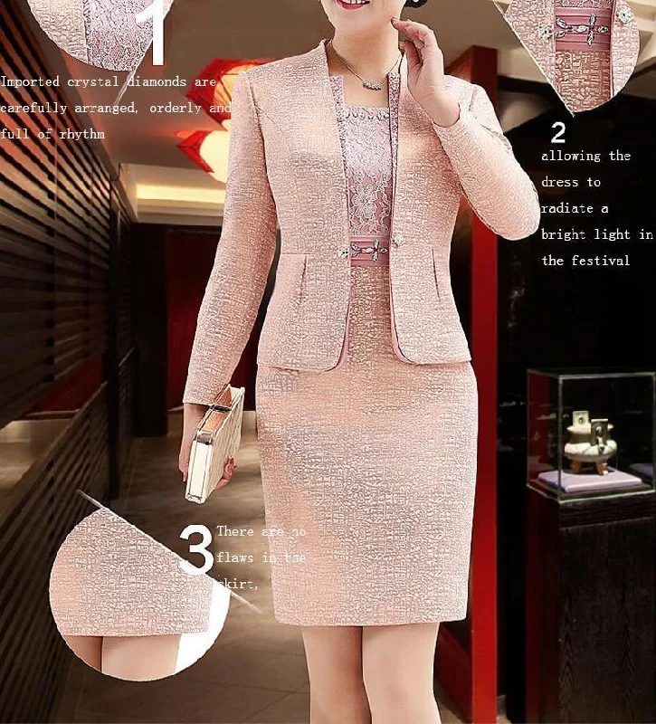 Bridal Dress with Blazer, Two Piece Women's Business Blazer