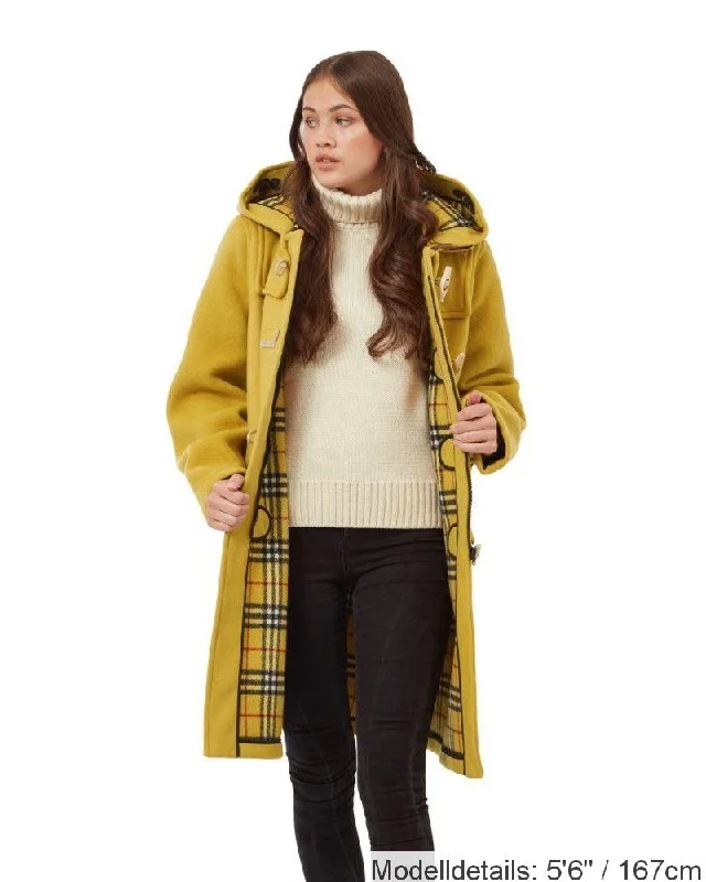 Originaler und authentischer Dufflecoat in klassischer Passform für Damen mit Holzknebeln – Senf Ultra-Light Down Coat Originaler und authentischer Dufflecoat in klassischer Passform für Damen mit Holzknebeln – Senf Ultra-Light Down Coat