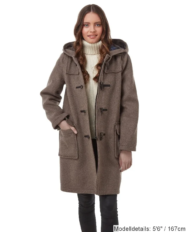 Damen-Dufflecoat in klassischer Passform mit Hornknebeln – Pilz Plush Faux Fur Bolero Damen-Dufflecoat in klassischer Passform mit Hornknebeln – Pilz Plush Faux Fur Bolero