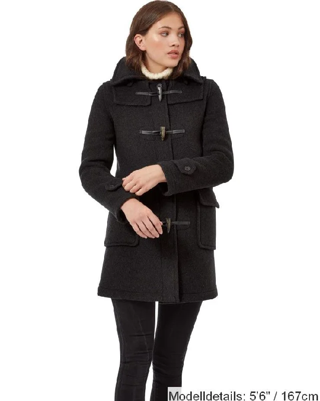 London Custom Fit Convertible Dufflecoat für Damen mit originaler abnehmbarer Kapuze und Hornknebeln – Anthrazit Fuzzy Sherpa Pullover London Custom Fit Convertible Dufflecoat für Damen mit originaler abnehmbarer Kapuze und Hornknebeln – Anthrazit Fuzzy Sherpa Pullover