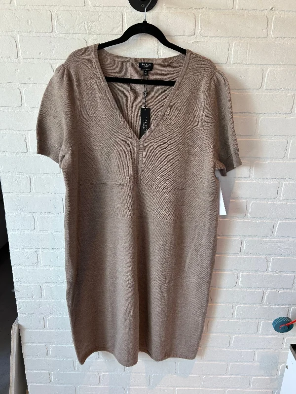 Dress Sweater By Talbots In Tan, Size: 3x Soft Cozy Warm