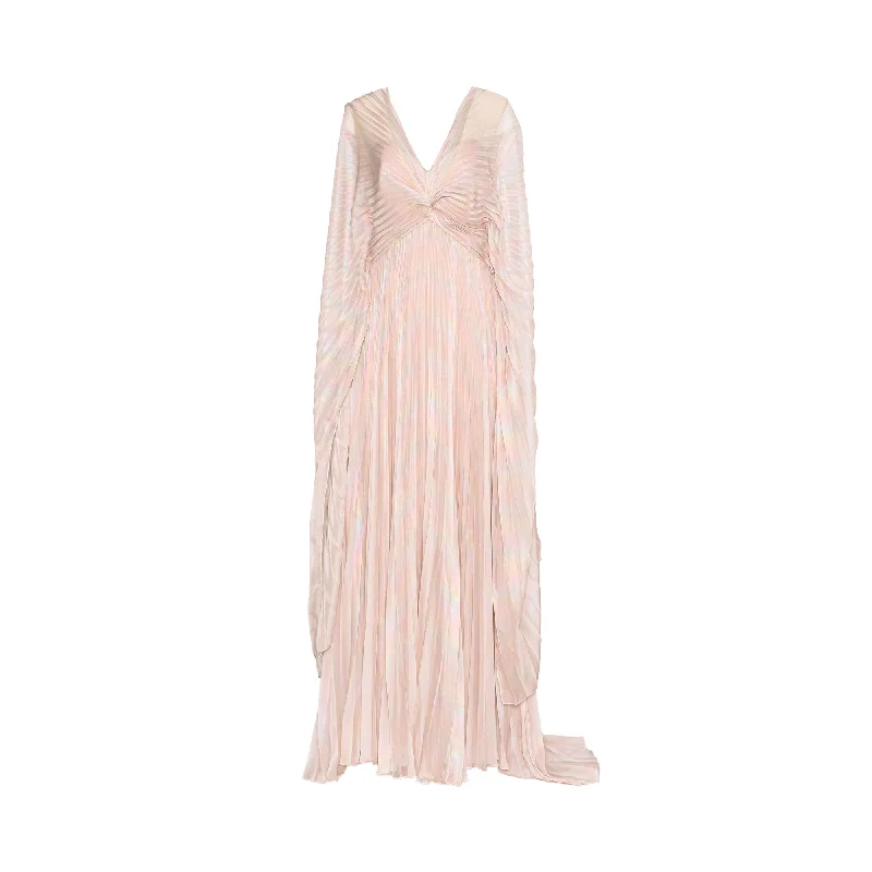 Gemy Maalouf Women's Blush Long Dress Tunics Sophisticated sleek