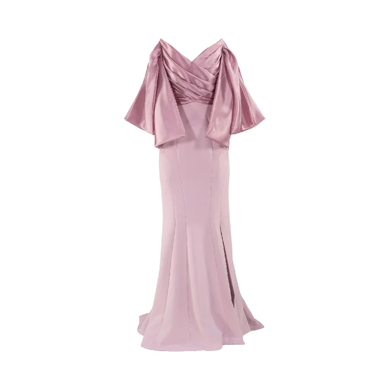 Gaby Charbachy Women's Old Rose Long Dress Tunics Business professional
