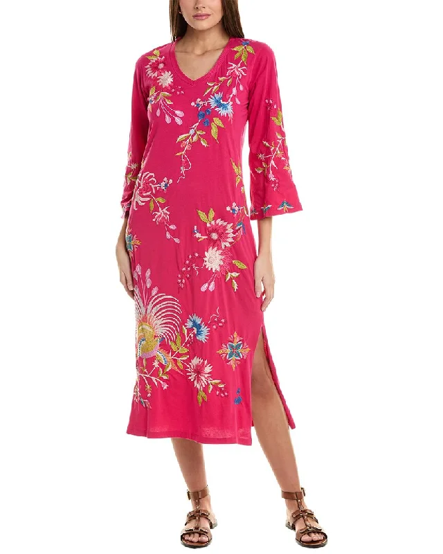 Johnny Was Julie Kimono Sleeve T-Shirt Dress Anti-Shrink Durable Soft