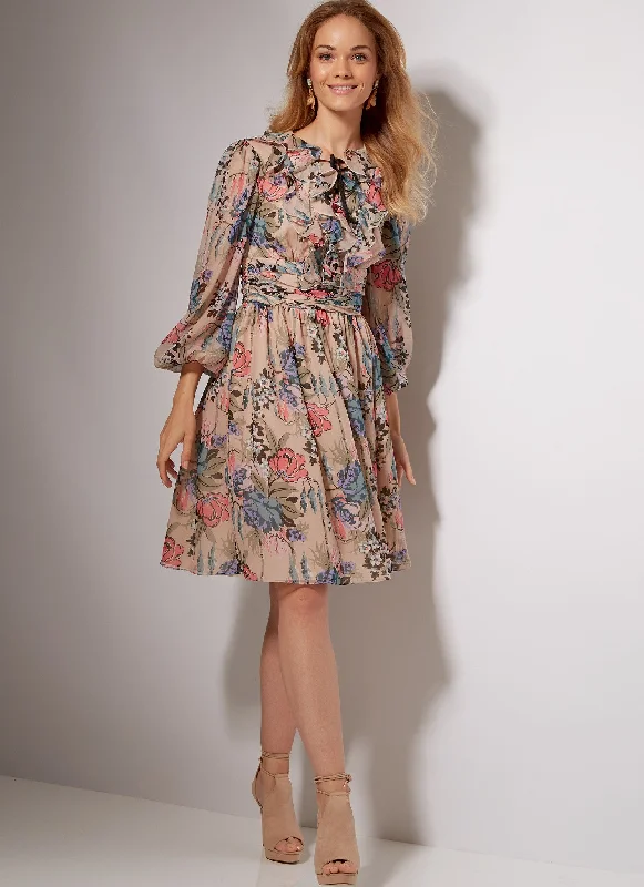 M7537 Misses' Banded, Gathered-Waist Dresses Tunics Sale discount