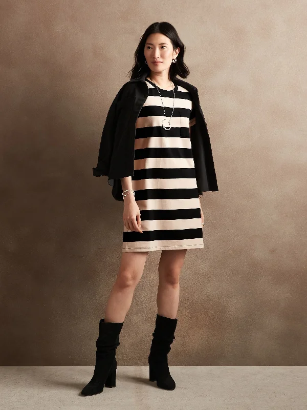 Mini T-Shirt Dress Polka Dot Checkered Tartan