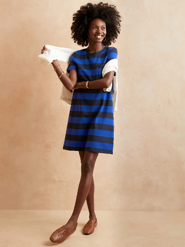 Mini T-Shirt Dress Houndstooth Herringbone Solid