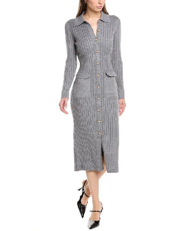 Nanette Nanette Lepore Sweaterdress Ribbed Striped Patterned
