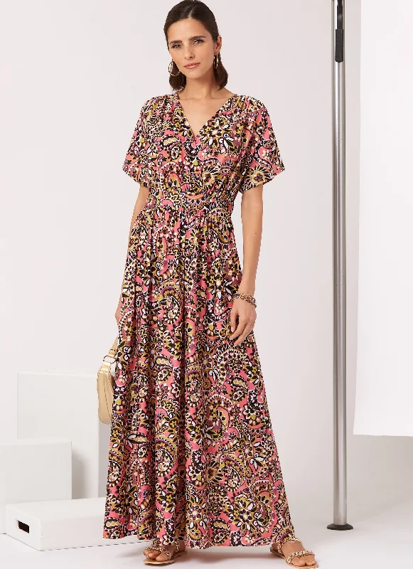 New Look sewing pattern 6751 Pullover Dresses Long Bell Sleeve
