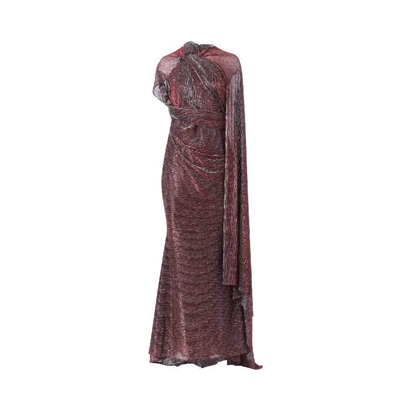 Talbot Runhof Women's Rubino Long Dress Tunic Top Casual