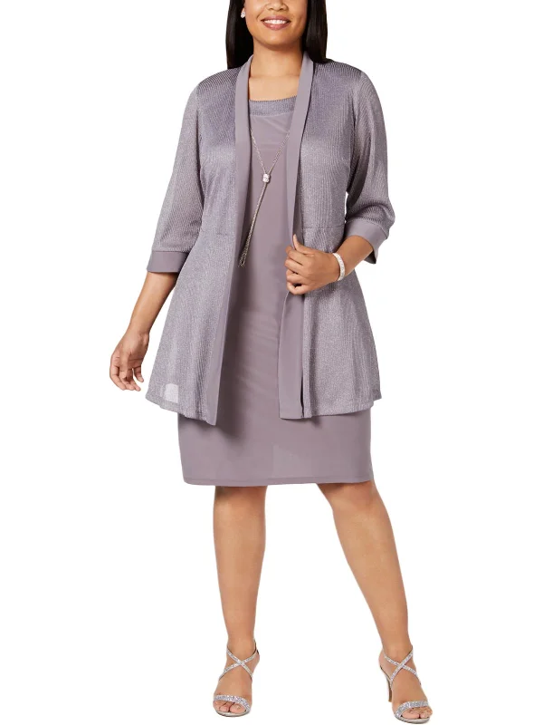 Plus Womens Jacket Evening Two Piece Dress Wool Jacket Cashmere Jacket Tweed Jacket
