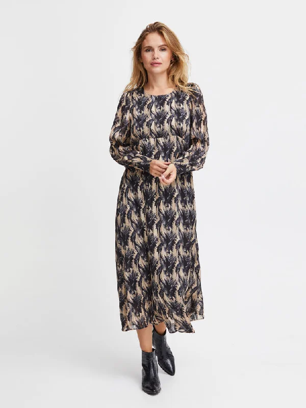 Pulz PzSabella Long Dress Frosted Almond Tunics Vintage classic