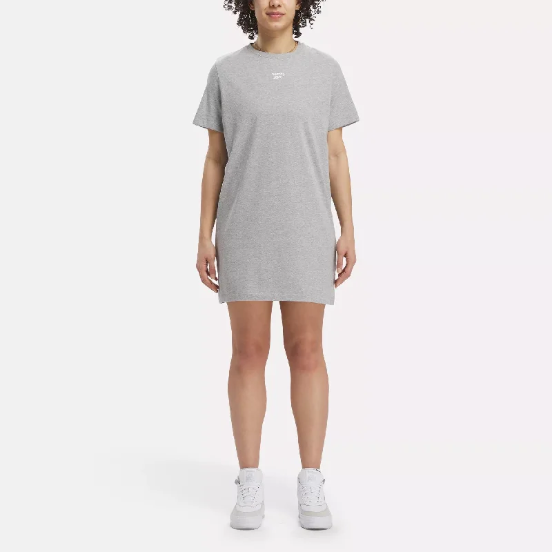 Reebok Identity T-Shirt Dress Lace Blend Ribbed Blend Corduroy Blend