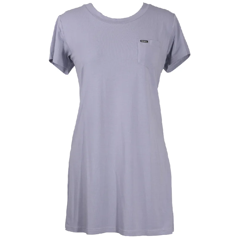 "Sayulita"T-shirt Dress - Mist Basic T-Shirt Crew Neck Short Sleeve