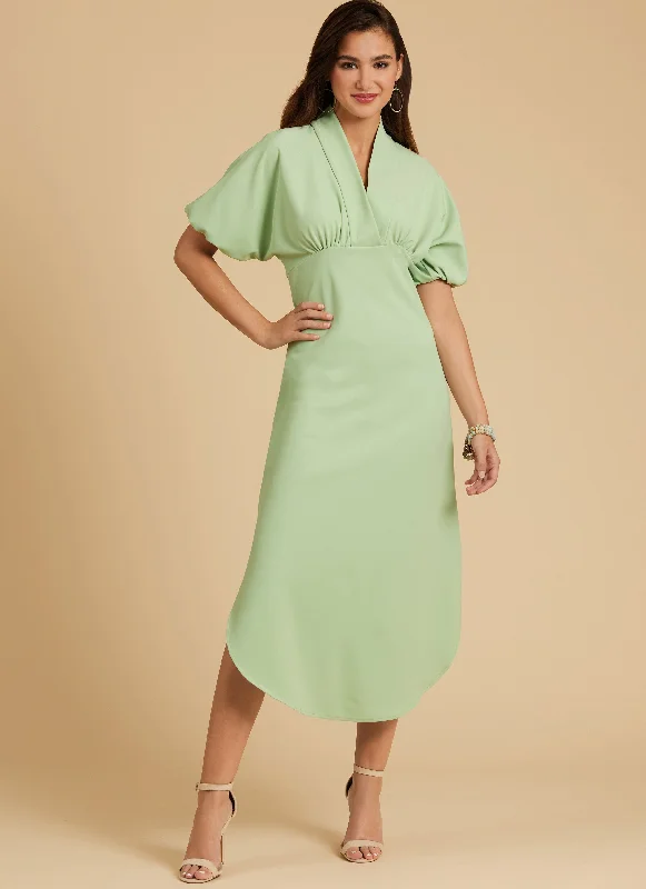 McCall's sewing pattern 8406 Empire Waist Dress Tunics Cozy comfortable
