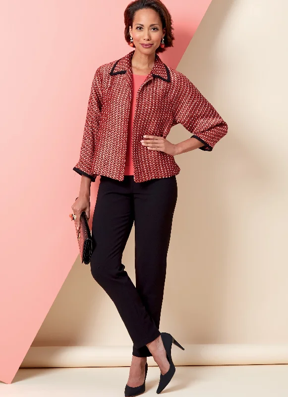 Butterick 6802 Misses' Jacket, Dress and Trousers Pattern Print Jacket Jacquard Jacket Embroidered Jacket Butterick 6802 Misses' Jacket, Dress and Trousers Pattern Print Jacket Jacquard Jacket Embroidered Jacket