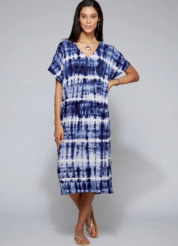 Butterick 6853 V-Neck Pullover Tunic and Dresses Pattern Long Sleeve Pullover