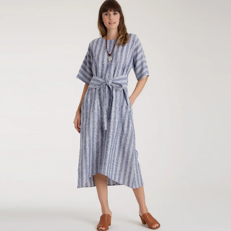 Simplicity Sewing Pattern 9101  Pullover Dresses In Two Lengths Batwing Sleeve Top