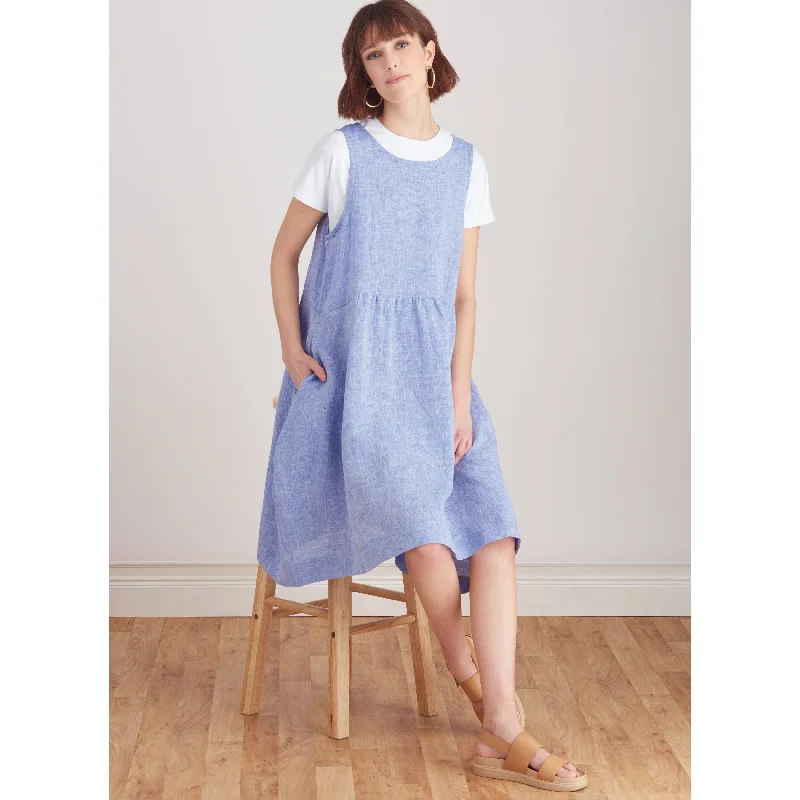 Simplicity Sewing Pattern 9596 Pullover Dress and Top by Elaine Heigl Over Sleeve Pullover