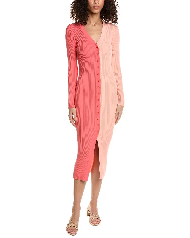 STAUD Shoko Sweaterdress Spandex Rayon Corduroy