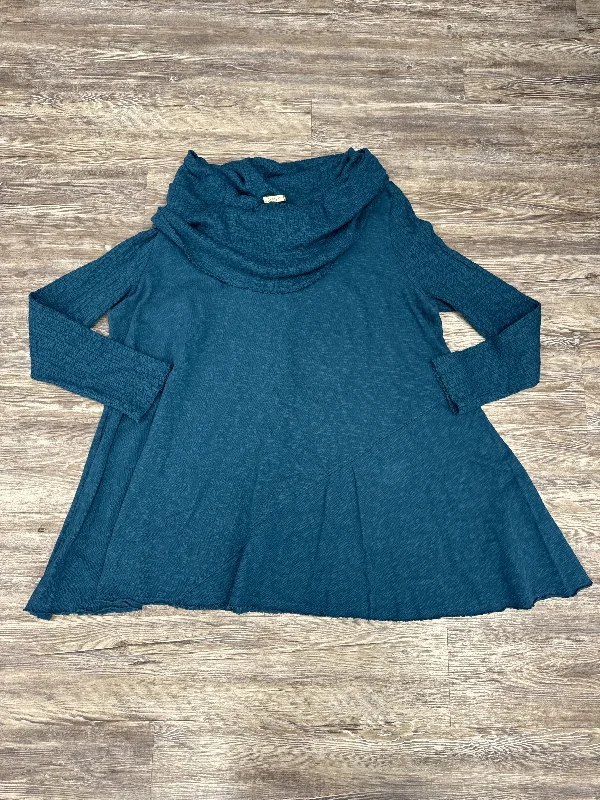Sweater By Chalet In Teal, Size: 3x Faux Fur Fabric Real Fur Fabric Shearling Fabric