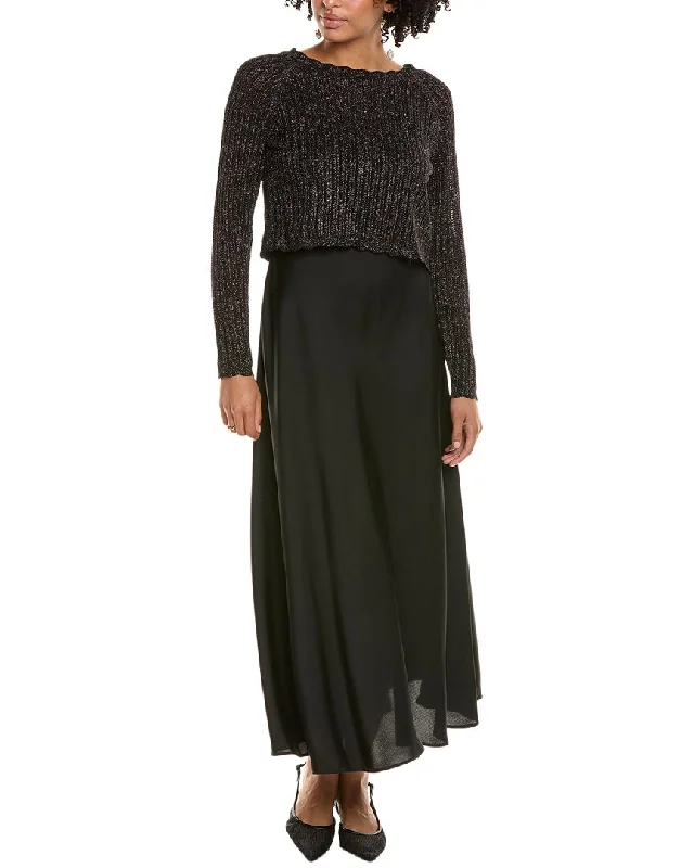 Taylor 2pc Sweater & Slip Dress Set Jersey Fabric Tulle Fabric Batik Fabric