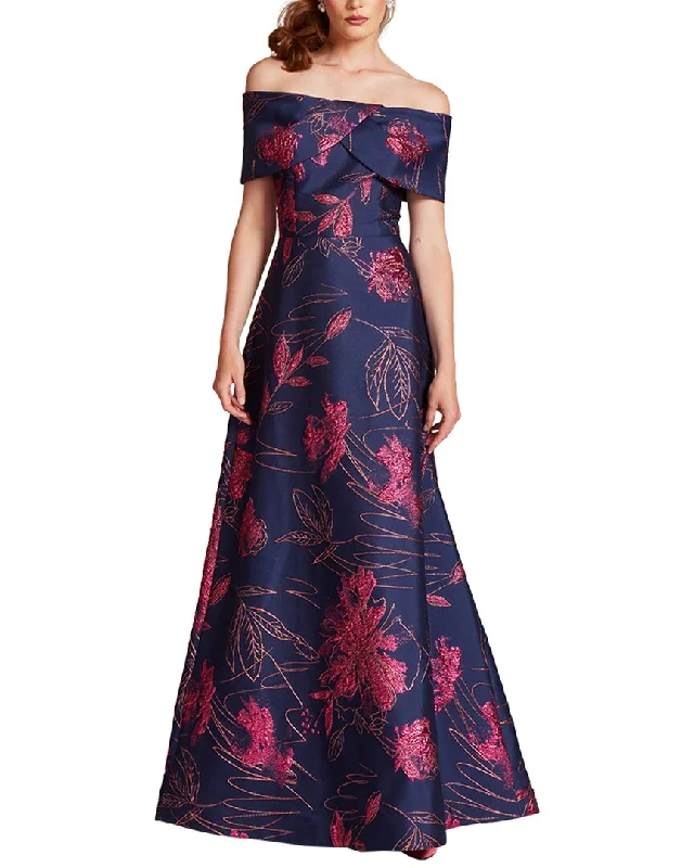 Teri Jon by Rickie Freeman Special Occasion Long Dress Off-the-shoulder Chic Trendy