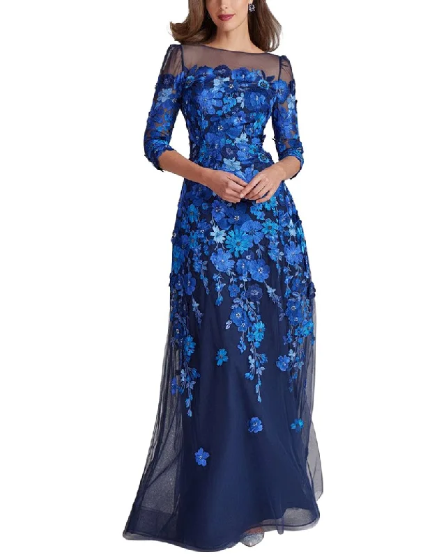 Teri Jon by Rickie Freeman Special Occasion Long Dress Tunics Wedding white