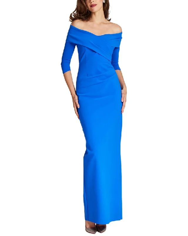 Teri Jon by Rickie Freeman Special Occasion Long Dress Boatneck Modish Everyday