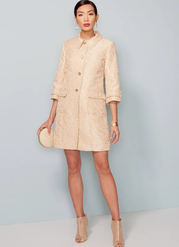 Vogue Pattern 1537 MISSES' JACKET AND DRESS Trench Coat Raincoat Waterproof Jacket