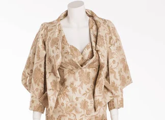 Vivienne Westwood - Ivory and Pink 3/4 Sleeve Jacket - IT 40 Fleece Jacket Down Jacket Feather Jacket Vivienne Westwood - Ivory and Pink 3/4 Sleeve Jacket - IT 40 Fleece Jacket Down Jacket Feather Jacket