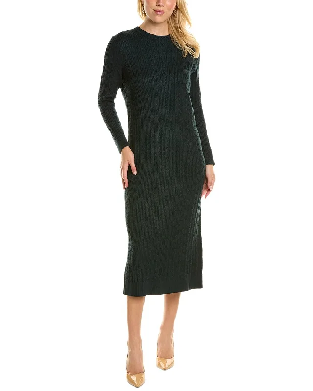 YAL New York Cable Knit Sweaterdress Boxy Sweater Fitted Sweater A-Line