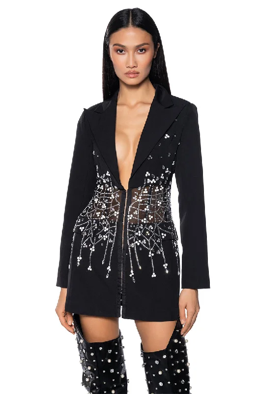 GLITZ AND GLAM CORSET BLAZER Women's Daily Blazer