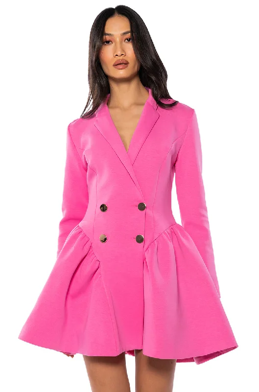 HBIC BLAZER MINI DRESS Women's Patchwork Suit