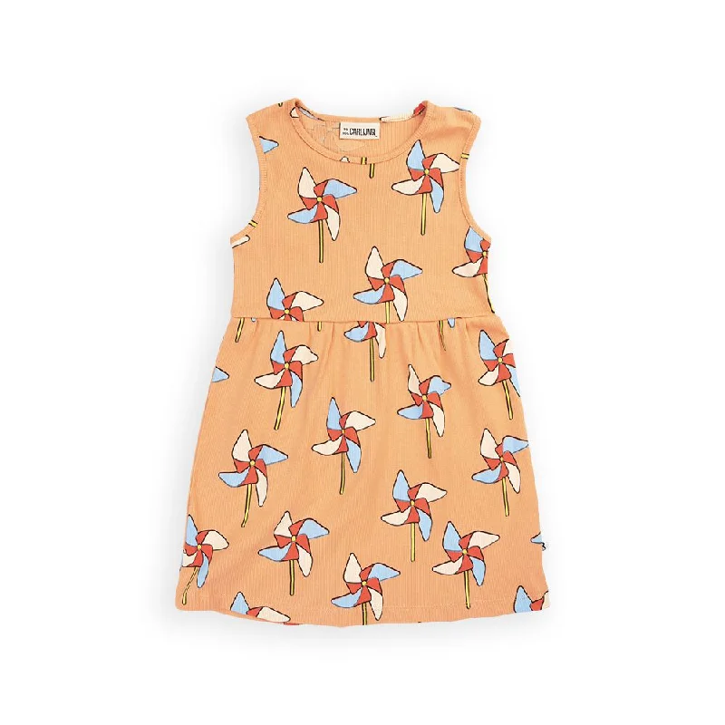 Pinwheel Rib Tank Top Dress solid color tank