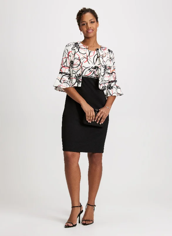 Printed Colour Block Jacket & Dress Set Belted Jacket Elasticated Jacket Padded Jacket Printed Colour Block Jacket & Dress Set Belted Jacket Elasticated Jacket Padded Jacket